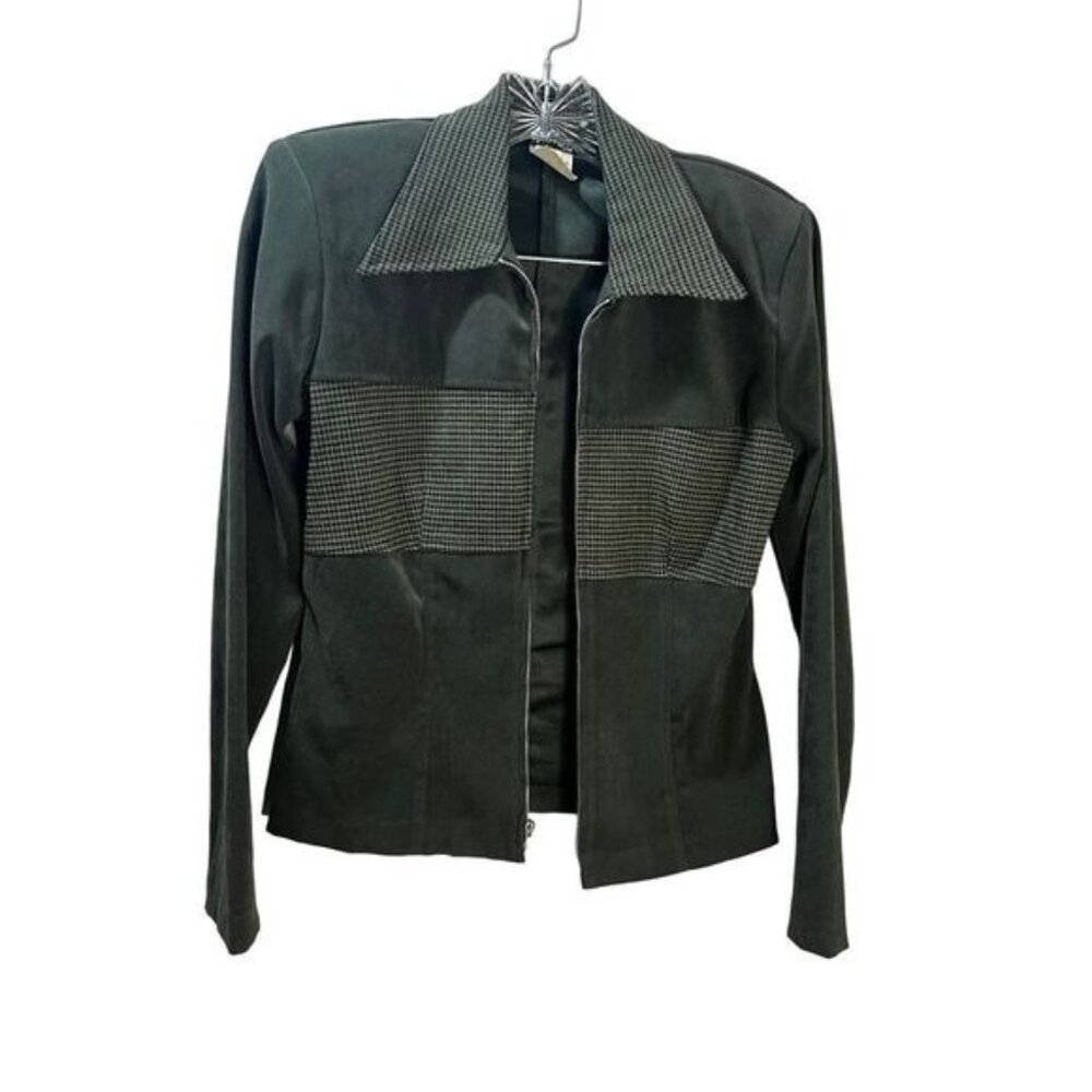 Splurge Moto‎ Jacket Women with Shoulder Pads Small